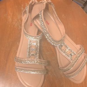 Just Fab rhinestone sandals